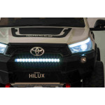 Elektrické autíčko - Toyota Hillux - nelakované - biele
